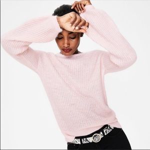 Boden Francesca Pink Mohair Pullover Knit Sweater Size S